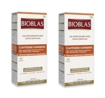 Bioblas Enerji Saç Dökülmesine Karşı Düz Saçlar İçin Sülfatsız Keratin Parabensiz Kremsiz Şampuan Unisex Şampuanı 2x360 ml