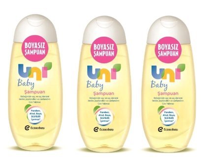 Uni Baby Düz Saçlar İçin Kremsiz Şampuan Unisex Şampuanı