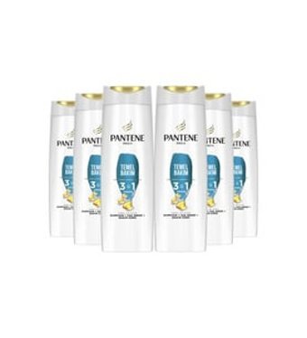 Pantene Temel Bakım Arındırıcı Düz Saçlar İçin Kremsiz Şampuan 3 ü Bir Arada Unisex Şampuanı 400 ml