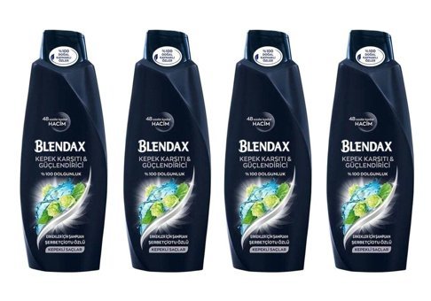 Blendax Kepek Karşıtı Düz Saçlar İçin Doğal Kil Kremsiz Şampuan Erkek Şampuanı 4x500 ml
