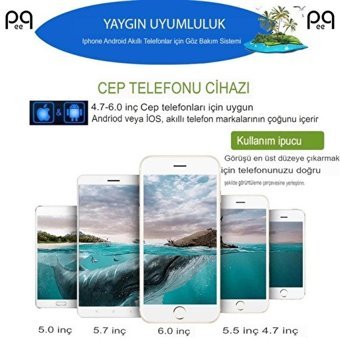 Peeq SC-G07E 3D 4.7-6.53 inç Bluetooth 96 °C Sanal Gerçeklik Gözlükleri