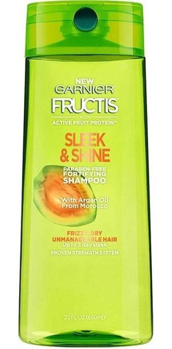 Garnier Fructis Sleek & Shine Onarıcı Düz Saçlar İçin Kremsiz Şampuan Unisex Şampuanı 650 ml