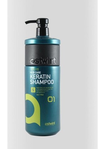 Ostwint Düz Saçlar İçin Tuzsuz Keratin Kremsiz Şampuan Unisex Şampuanı 3x1000 ml