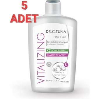 Farmasi Vitalizing Onarıcı Düz Saçlar İçin Sarımsak Özlü Kremsiz Şampuan Unisex Şampuanı 5x500 ml