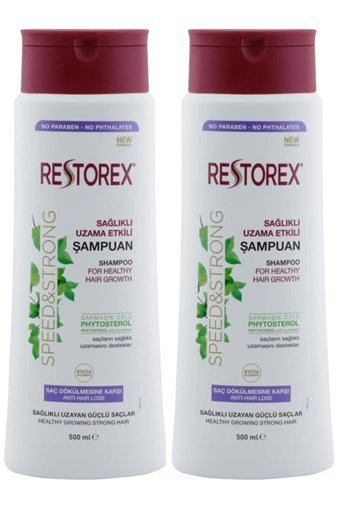 Restorex Saç Dökülmesine Karşı Düz Saçlar İçin Parabensiz Kremsiz Şampuan Unisex Şampuanı 500 ml