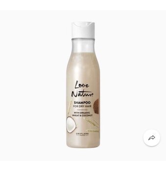 Oriflame Love Nature Kuru Düz Saçlar İçin Hindistan Cevizli Kremsiz Şampuan Unisex Şampuanı