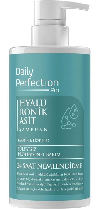Daily Perfection Pro 24 Saat Onarıcı Düz Saçlar İçin Kremsiz Şampuan Unisex Şampuanı 450 ml