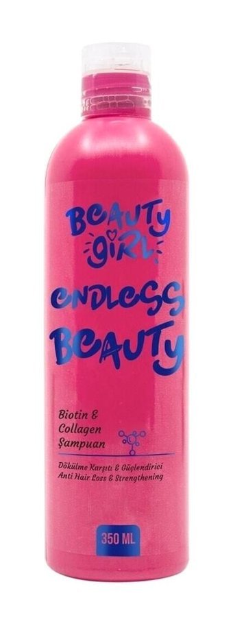 Beauty Girl Biotin & Kolajen Onarıcı Düz Saçlar İçin Keratin Kremsiz Şampuan Unisex Şampuanı 350 ml