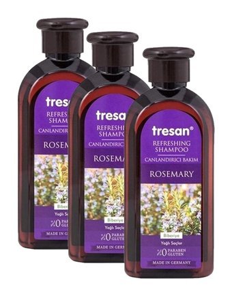 Tresan Canlandırıcı Bakım Düz Saçlar İçin Parabensiz Kremsiz Şampuan Unisex Şampuanı 3x300 ml