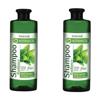 Farmasi Botanics Onarıcı Düz Saçlar İçin Isırgan Otlu Kremsiz Şampuan Unisex Şampuanı 2x285 ml