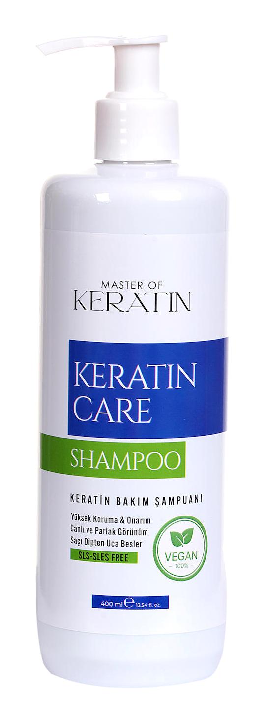 Master Of Keratin Düz Saçlar İçin Tuzsuz Sülfatsız Keratin Parabensiz Kremsiz Şampuan Unisex Şampuanı 400 ml