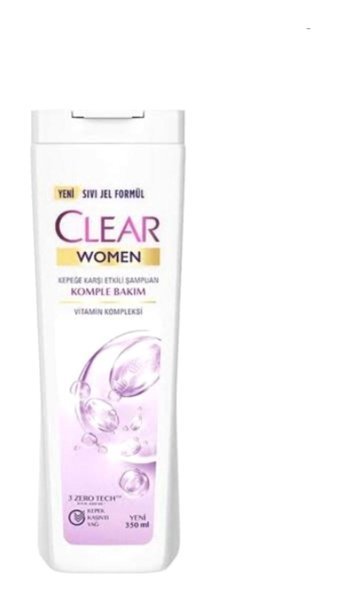 Clear Vitamin Kompleksi Onarıcı Düz Saçlar İçin Kremsiz Şampuan Kadın Şampuanı 350 ml