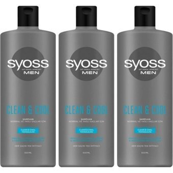 Syoss Clean & Cool Düz Saçlar İçin Kremsiz Şampuan Unisex Şampuanı 500 ml