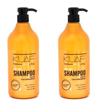 Kuaf Proline Düz Saçlar İçin Tuzsuz Kremsiz Şampuan Unisex Şampuanı 1000 ml