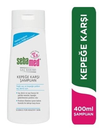 Sebamed Kepek Karşıtı Düz Saçlar İçin Parabensiz Kremsiz Şampuan Unisex Şampuanı 400 ml