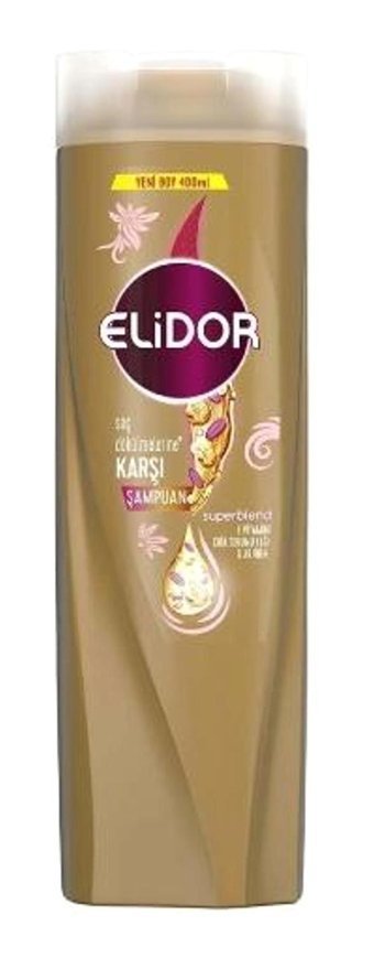 Elidor Saç Dökülmesine Karşı Düz Saçlar İçin Kremsiz Şampuan Unisex Şampuanı 12x400 ml