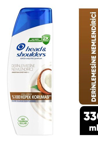 Head & Shoulders Nemlendirici Arındırıcı Düz Saçlar İçin Hindistan Cevizli Parabensiz Kremsiz Şampuan Unisex Şampuanı 330 ml