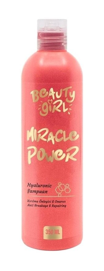 Beauty Girl Miracle Power Onarıcı Düz Saçlar İçin Kremsiz Şampuan Unisex Şampuanı 350 ml