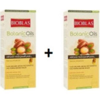 Bioblas Botanic Oils Onarıcı Düz Saçlar İçin Sülfatsız Keratin Argan Yağlı Parabensiz Kremsiz Şampuan Unisex Şampuanı 2x360 ml