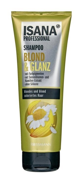 Isana Professional Blond Boyalı Düz Saçlar İçin Kremsiz Şampuan Unisex Şampuanı 250 ml
