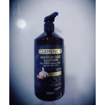 Clemency Onarıcı Düz Saçlar İçin Sarımsak Özlü Kremsiz Şampuan Unisex Şampuanı 1000 ml