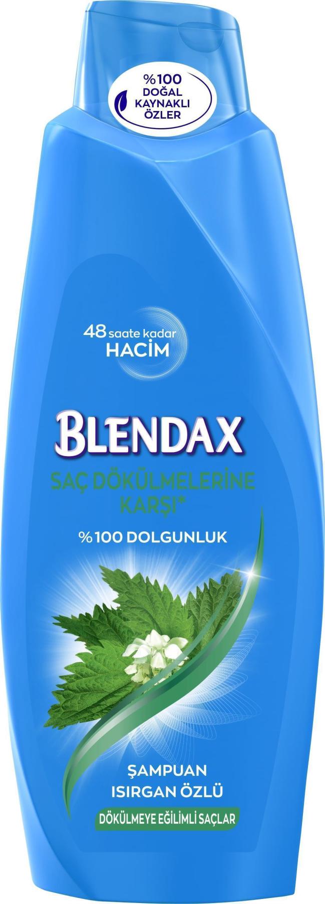 Blendax Saç Dökülmesine Karşı Düz Saçlar İçin Isırgan Otlu Kremsiz Şampuan Unisex Şampuanı 500 ml