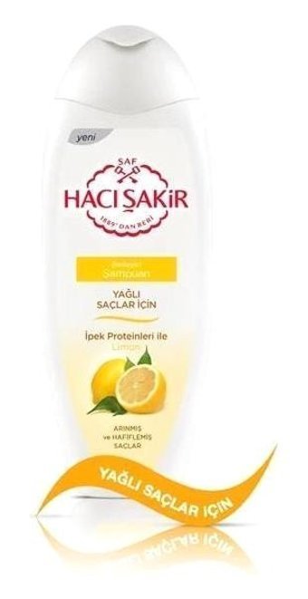 Hacı Şakir Besleyici Arındırıcı Düz Saçlar İçin Limonlu Parabensiz Kremsiz Şampuan Unisex Şampuanı 500 ml
