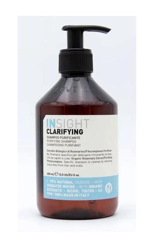 Insight Clarifying Kepek Karşıtı Arındırıcı Boyalı Düz Saçlar İçin Parabensiz Kremsiz Şampuan Unisex Şampuanı 400 ml