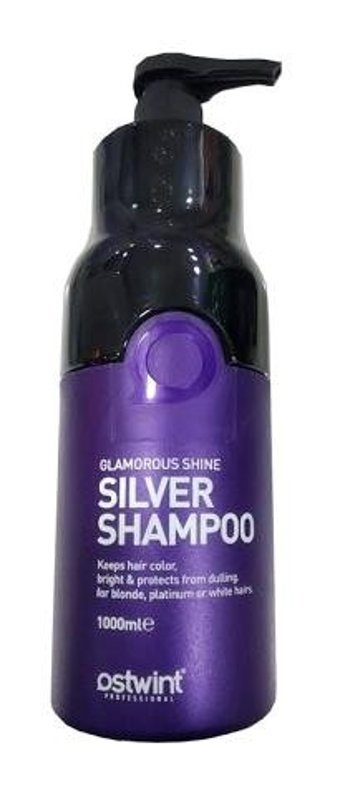 Ostwint Silver Düz Saçlar İçin Kremsiz Şampuan Unisex Şampuanı 1000 ml