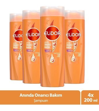 Elidor Superblend Onarıcı İnce Telli Düz Saçlar İçin Keratin C Vitamini Kremsiz Şampuan Unisex Şampuanı 200 ml