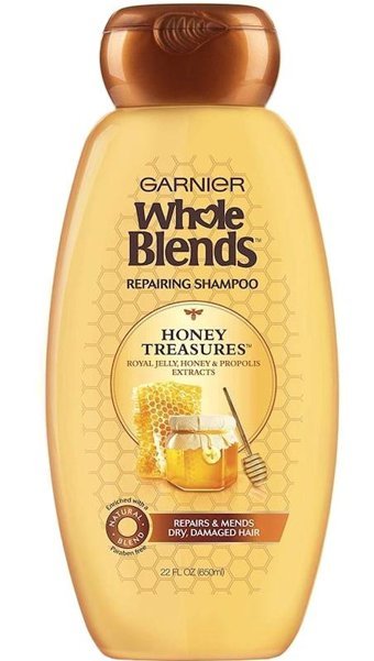 Garnier Whole Blends Onarıcı Düz Saçlar İçin Bal Kremsiz Şampuan Unisex Şampuanı 650 ml