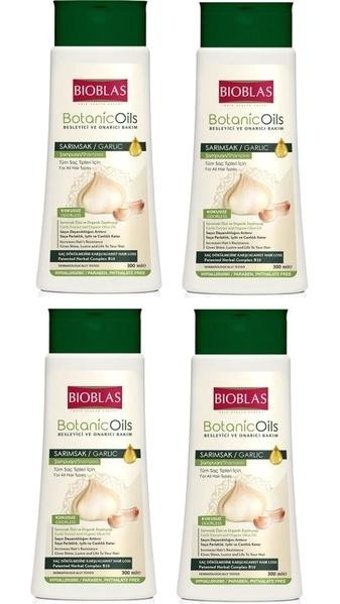 Bioblas Botanic Oils Onarıcı Düz Saçlar İçin Sülfatsız Keratin Argan Yağlı Parabensiz Kremsiz Şampuan Unisex Şampuanı 4x300 ml