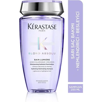 Kerastase Bain Lumiere Arındırıcı Boyalı Düz Saçlar İçin Kremsiz Şampuan Unisex Şampuanı 250 ml
