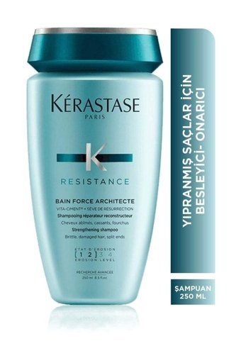 Kerastase Bain Force Architecte Onarıcı Arındırıcı Düz Saçlar İçin Kremsiz Şampuan Unisex Şampuanı 250 ml