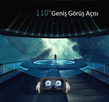 Ceponya VR Shinecon 3D Oyun Oynanabilen 4.7-6.3 inç Bluetooth 100-110 °C Sanal Gerçeklik Gözlükleri