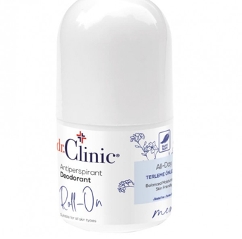 Dr.Clinic Pudrasız Ter Önleyici Antiperspirant Roll-On Erkek Deodorant 50 ml