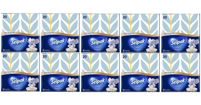 Selpak Deluxe Kağıt Peçete 10x20'li