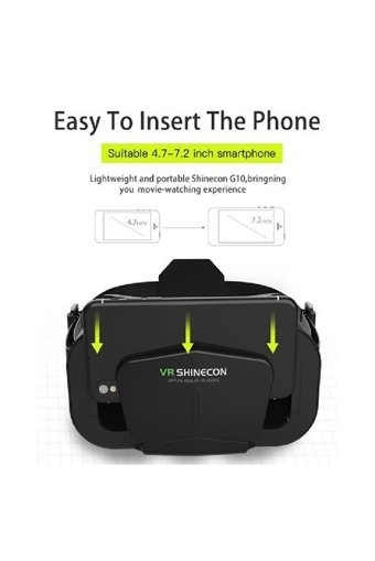 Vr Shinecon G10 3D Oyun Oynanabilen 3.5-7.2 inç Bluetooth 90 °C Sanal Gerçeklik Gözlükleri