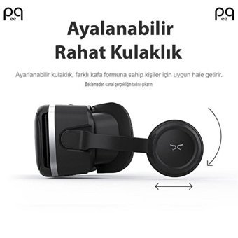 Peeq SC-G04E 3D Kumandalı 4.7-6.53 inç Bluetooth Sanal Gerçeklik Gözlükleri
