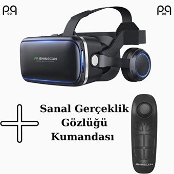 Peeq SC-G04E 3D Kumandalı 4.7-6.53 inç Bluetooth Sanal Gerçeklik Gözlükleri