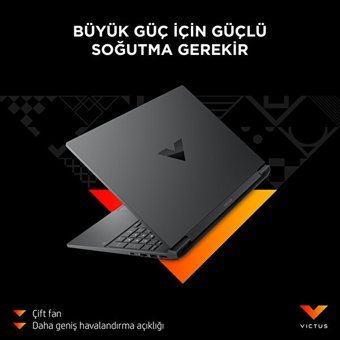HP Victus 15 A44MJEA Harici AMD Radeon RX6500M AMD Ryzen 5 7535HS 16 GB DDR5 512 GB SSD 15.6 inç FHD Freedos Gaming Laptop