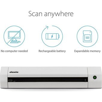 Doxie Go Se 600 Dpi MacOS-Windows Wifili Tarayıcı Beyaz