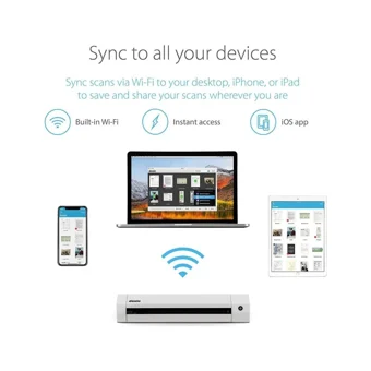 Doxie Go Se 600 Dpi MacOS-Windows Wifili Tarayıcı Beyaz