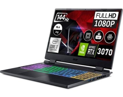 Acer Nitro 5 AN515-58 NH.QGAEY.001 Harici GeForce RTX 3070 Intel Core i7 12700H 64 GB DDR5 2 TB SSD 15.6 inç FHD Freedos Gaming Laptop