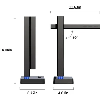 Czur Shine500 210 Dpi CMOS MacOS-Windows Tarayıcı Siyah