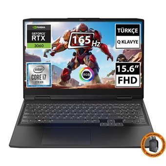 Lenovo Ideapad 3 82S900TWTX08 Harici GeForce RTX 3060 Intel Core i7 12700H 64 GB DDR5 512 GB SSD 15.6 inç FHD Freedos Gaming Laptop CNT009 Çanta