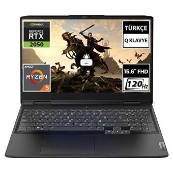 Lenovo Ideapad Gaming 3 82SB00SBTX Harici GeForce RTX 2050 AMD Ryzen 5 7535HS 8 GB DDR5 512 GB SSD 15.6 inç FHD Freedos Gaming Laptop