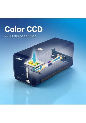 Plustek Opticfilm 8100 MacOS-Windows Tarayıcı Mavi-Siyah