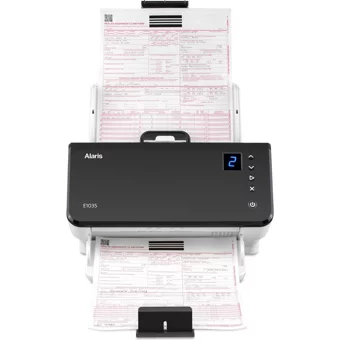 Kodak Alaris 1025071 E1035 600 Dpi Dual CIS Windows Çift Taraflı Tarayıcı Beyaz-Siyah