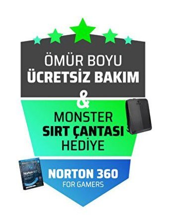 Monster SEMRUK S7 V9.2.3 Harici GeForce RTX 4070 Intel Core i9 13950HX 64 GB DDR5 2 TB SSD 17 inç QHD Windows 11 Pro Gaming Laptop